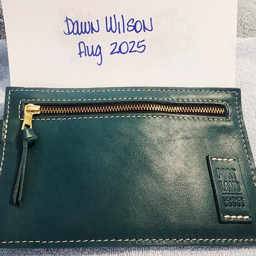 Portland Leather Goods Adriana Wallet in Peacock